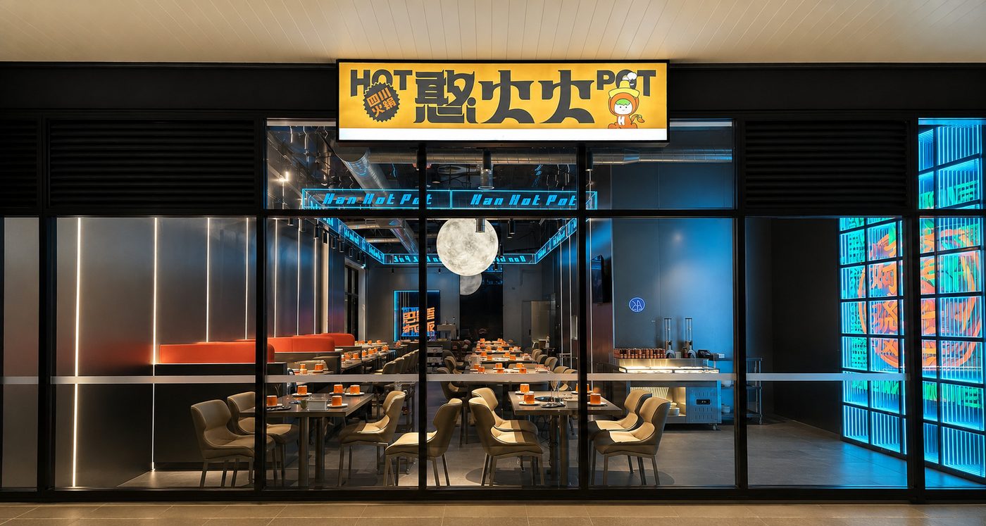 憨火火 Han Hot Pot storefront at Oracle Drive, Albany